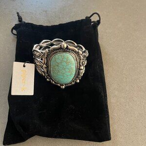Piper.K reconstituted turquoise bracelet new with tags